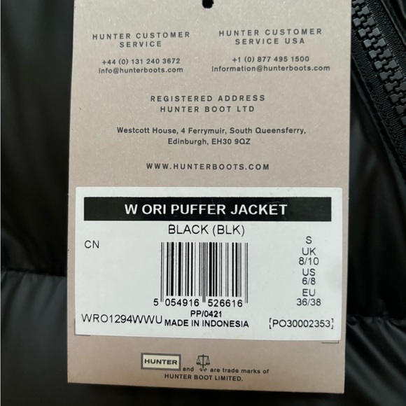 BNWT Hunter puffer coat - Women’s Small - Picture 4 of 7